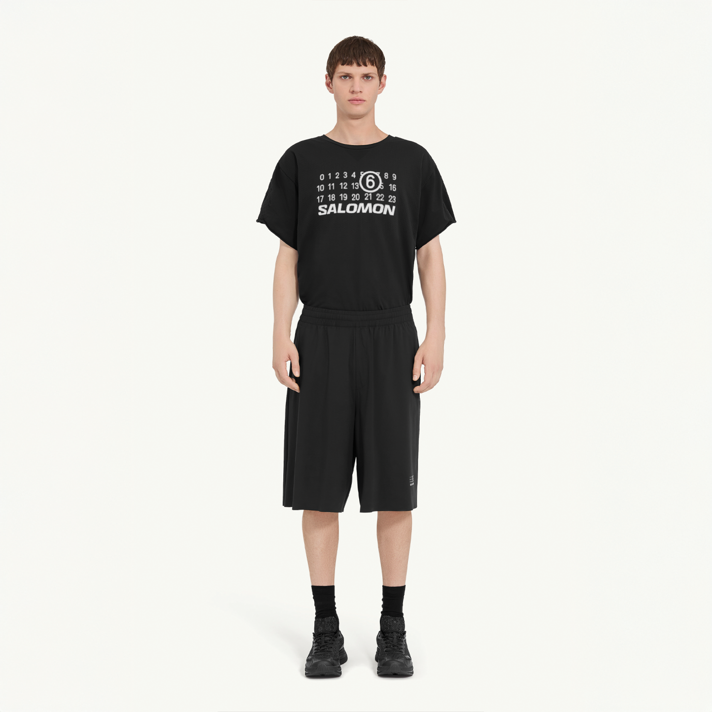 DRAPY SHORT FOR MM6 DEEP BLACK