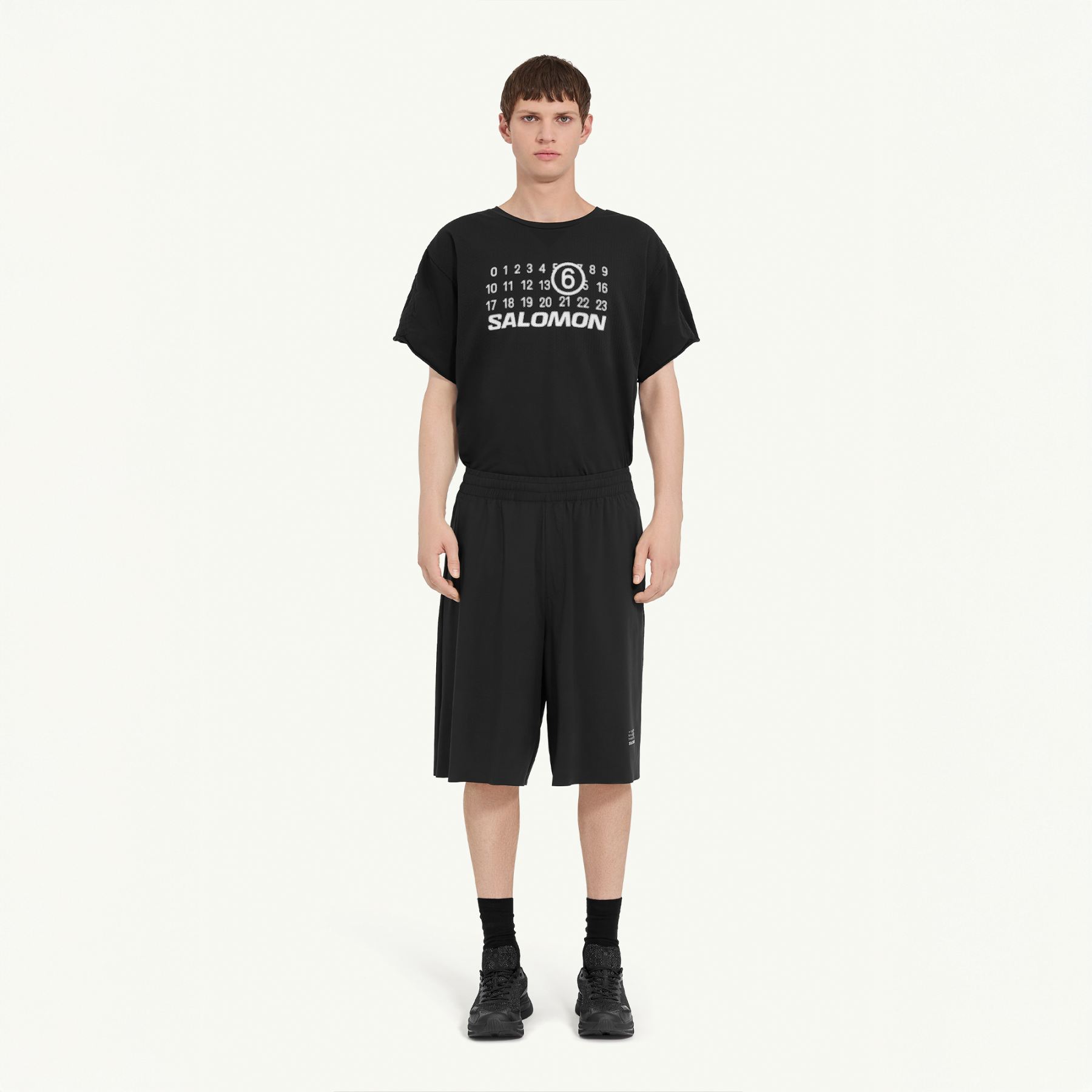 DRAPY SHORT FOR MM6 DEEP BLACK