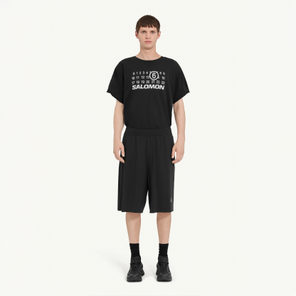 DRAPY SHORT FOR MM6 DEEP BLACK
