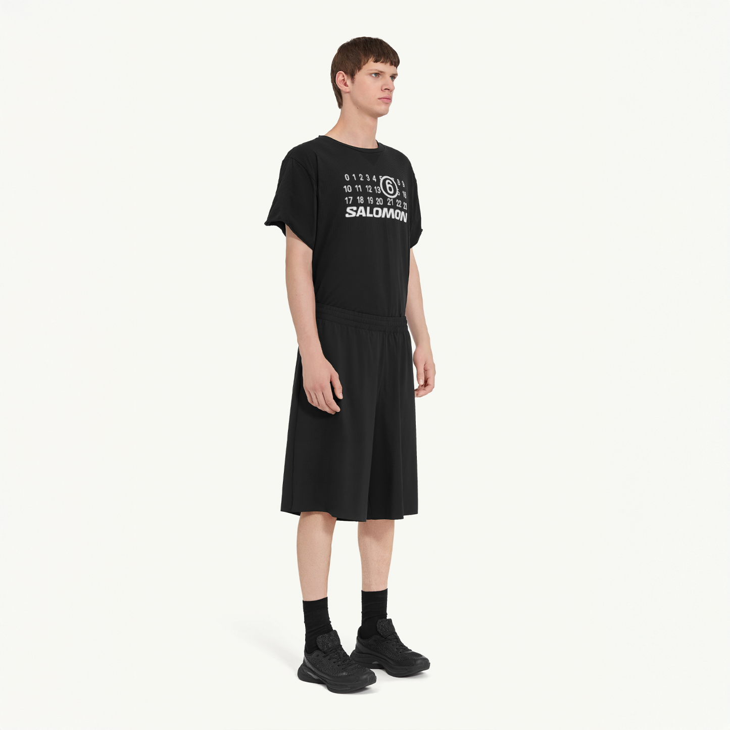 DRAPY SHORT FOR MM6 DEEP BLACK