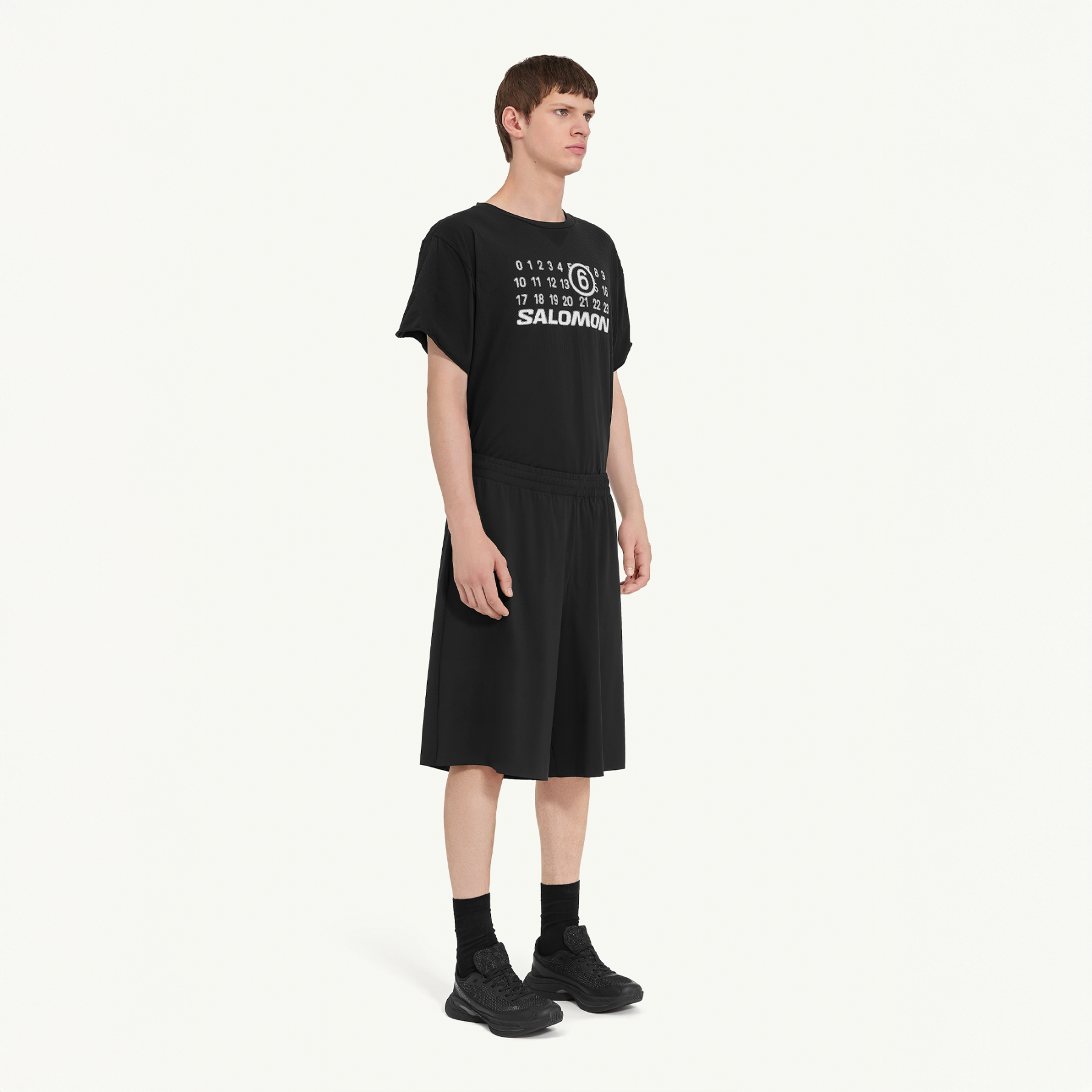 DRAPY SHORT FOR MM6 DEEP BLACK