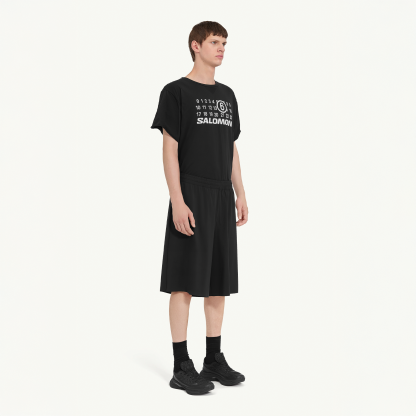DRAPY SHORT FOR MM6 DEEP BLACK