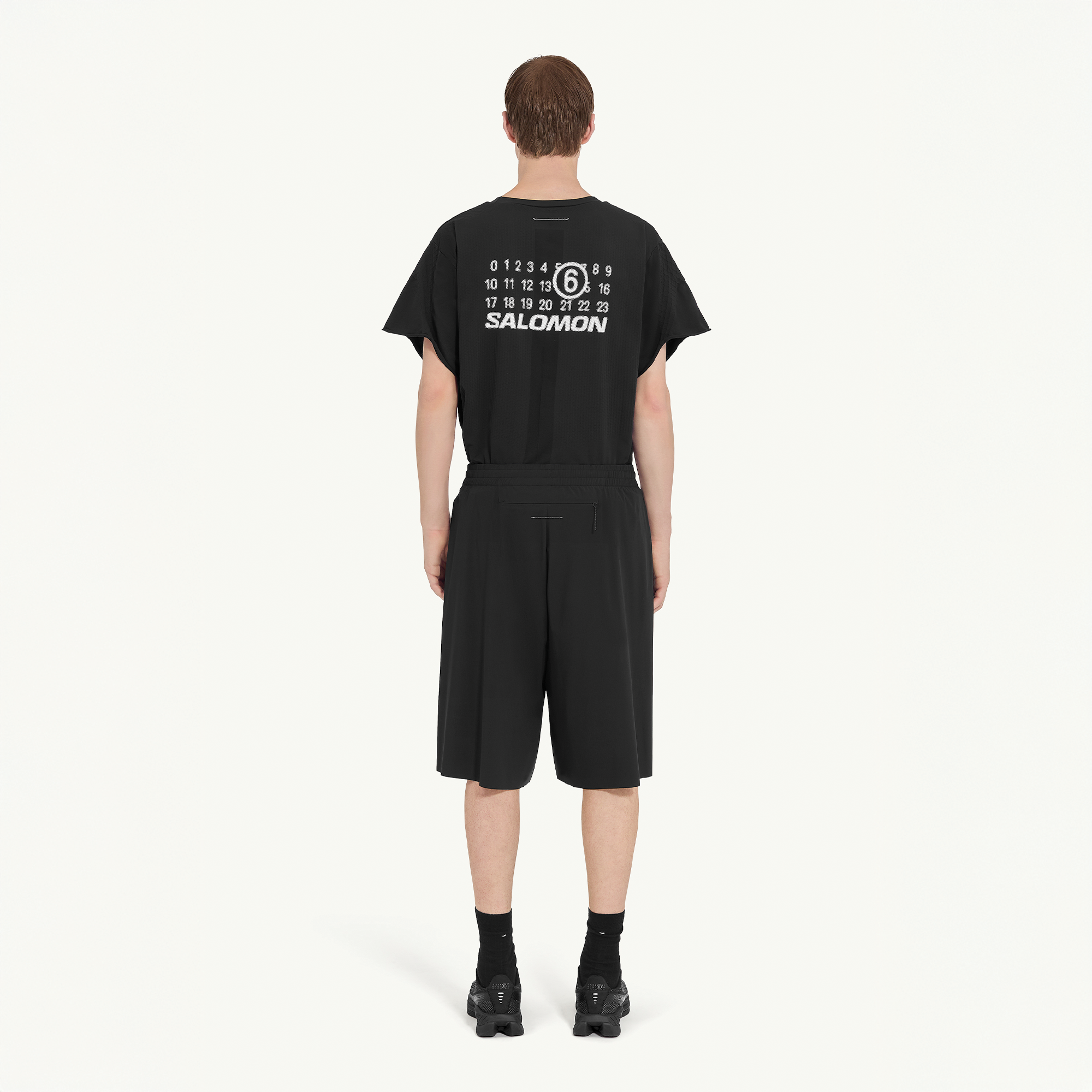 DRAPY SHORT FOR MM6 DEEP BLACK