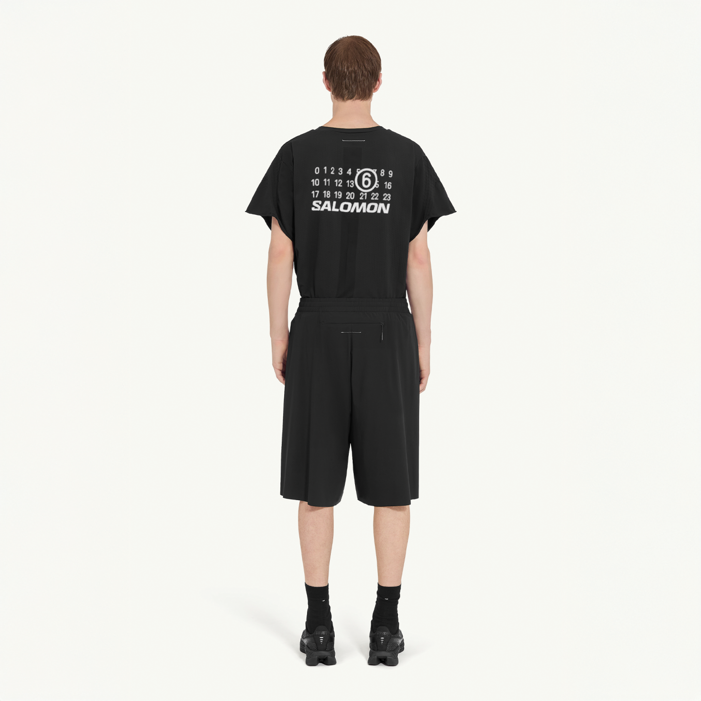 DRAPY SHORT FOR MM6 DEEP BLACK