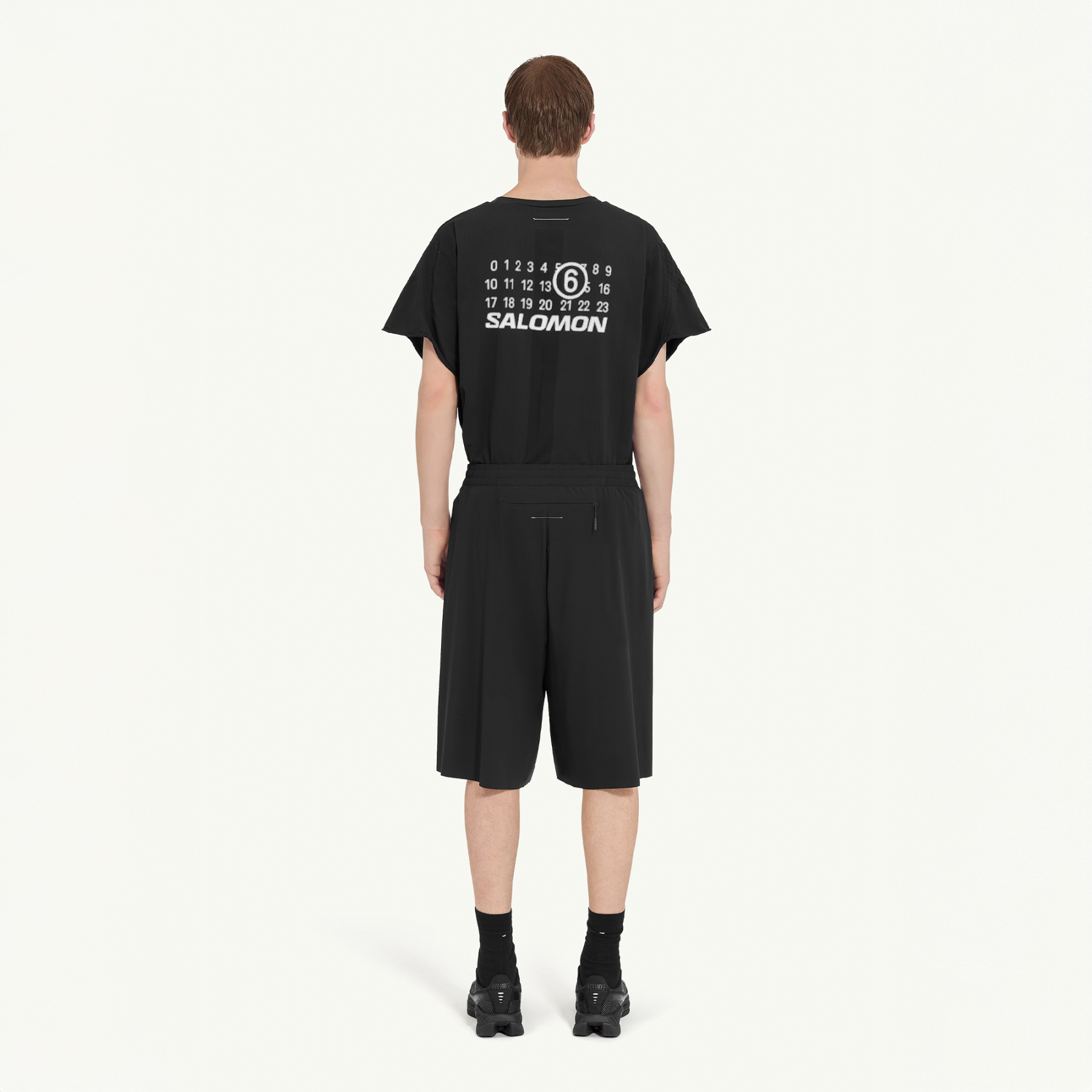 DRAPY SHORT FOR MM6 DEEP BLACK