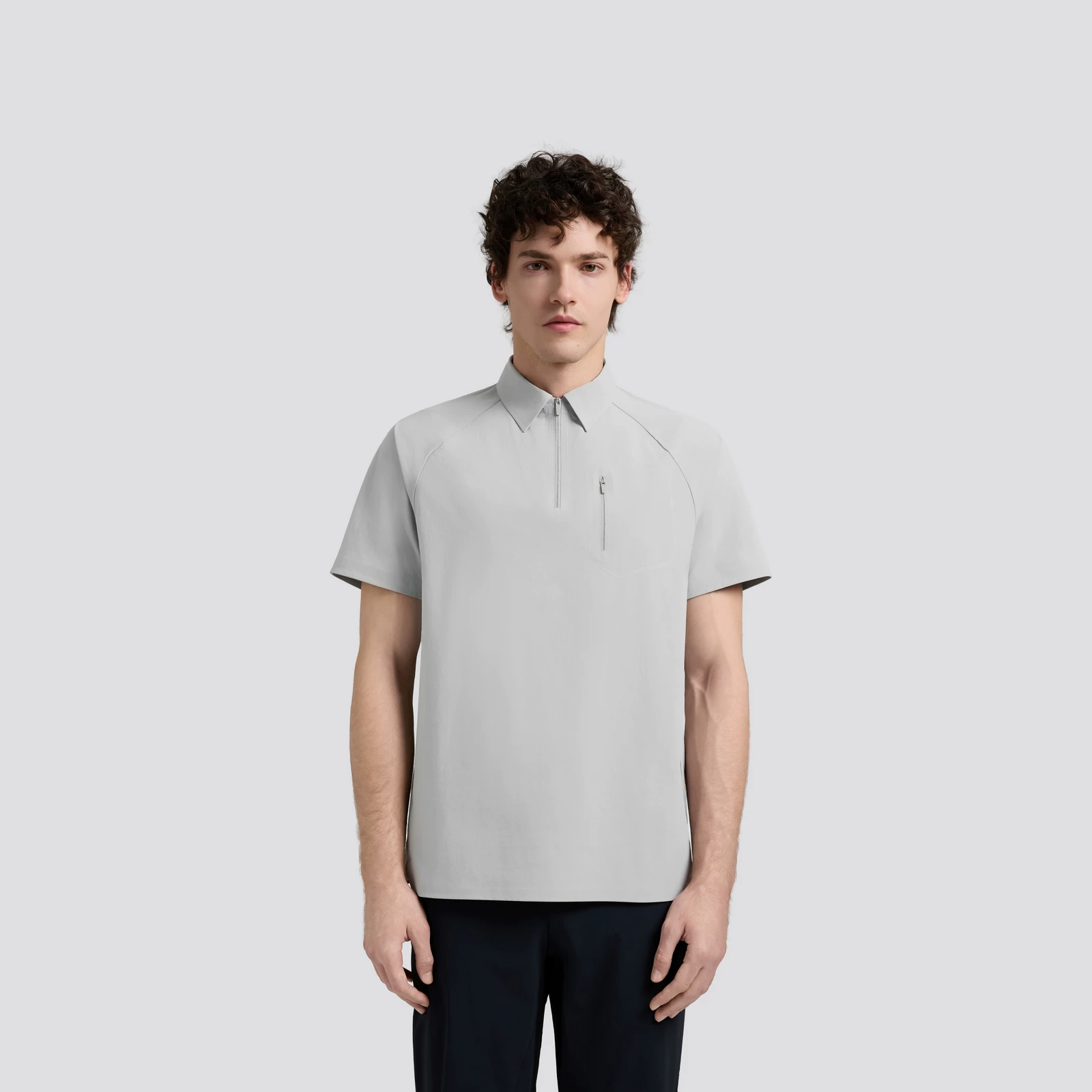 Men L WOVEN POLO