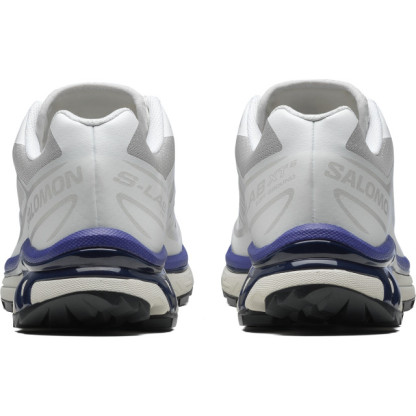 SALOMON UNISEX XT-6 SHOES - White/Lunar Rock/Liberty
