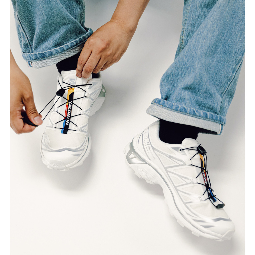 Salomon Unisex XT-6 GTX - White/White/FTW Silver