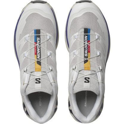 SALOMON UNISEX XT-6 SHOES - White/Lunar Rock/Liberty