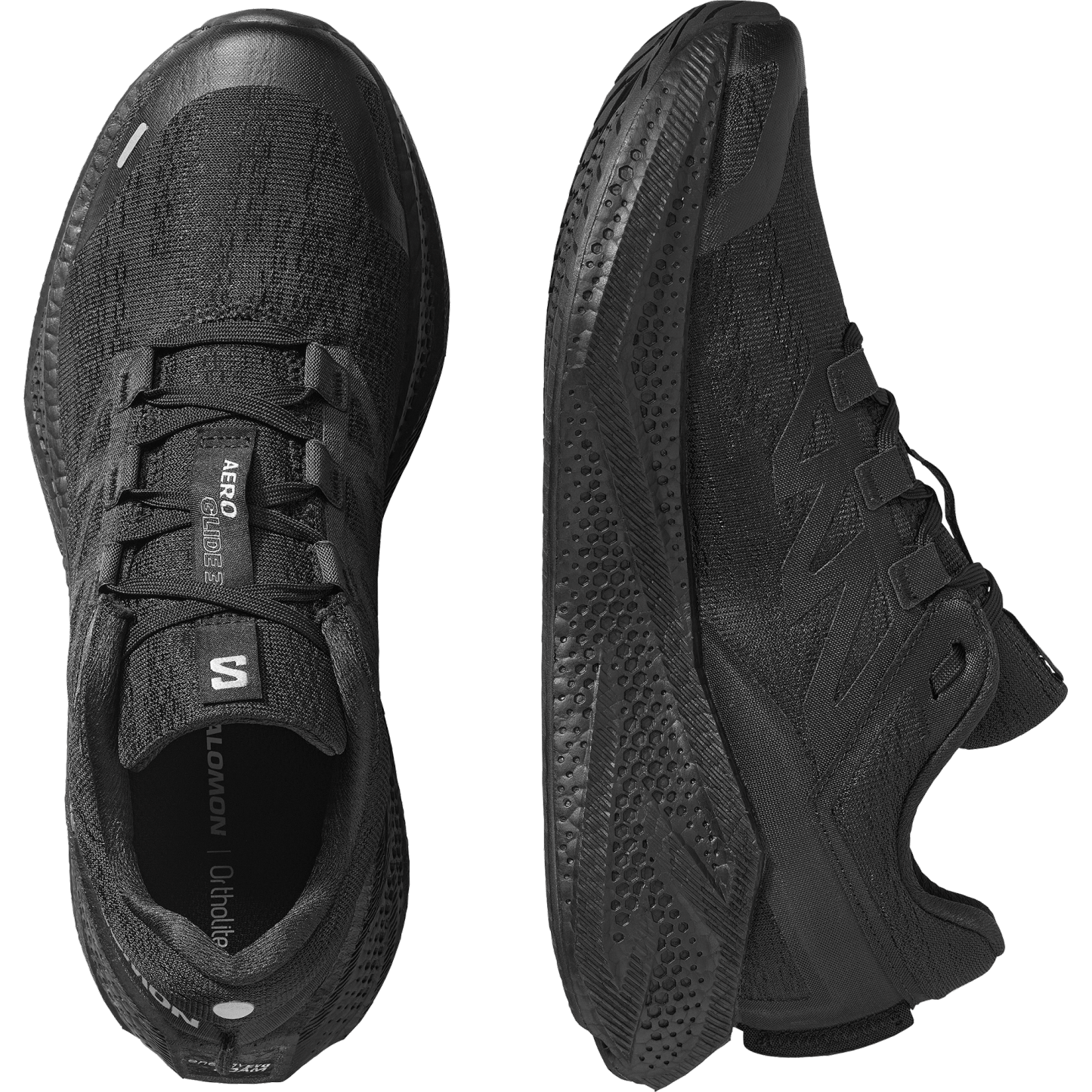 SALOMON MEN SHOES AERO GLIDE 3 BLACK/BLACK/FTW SILVE