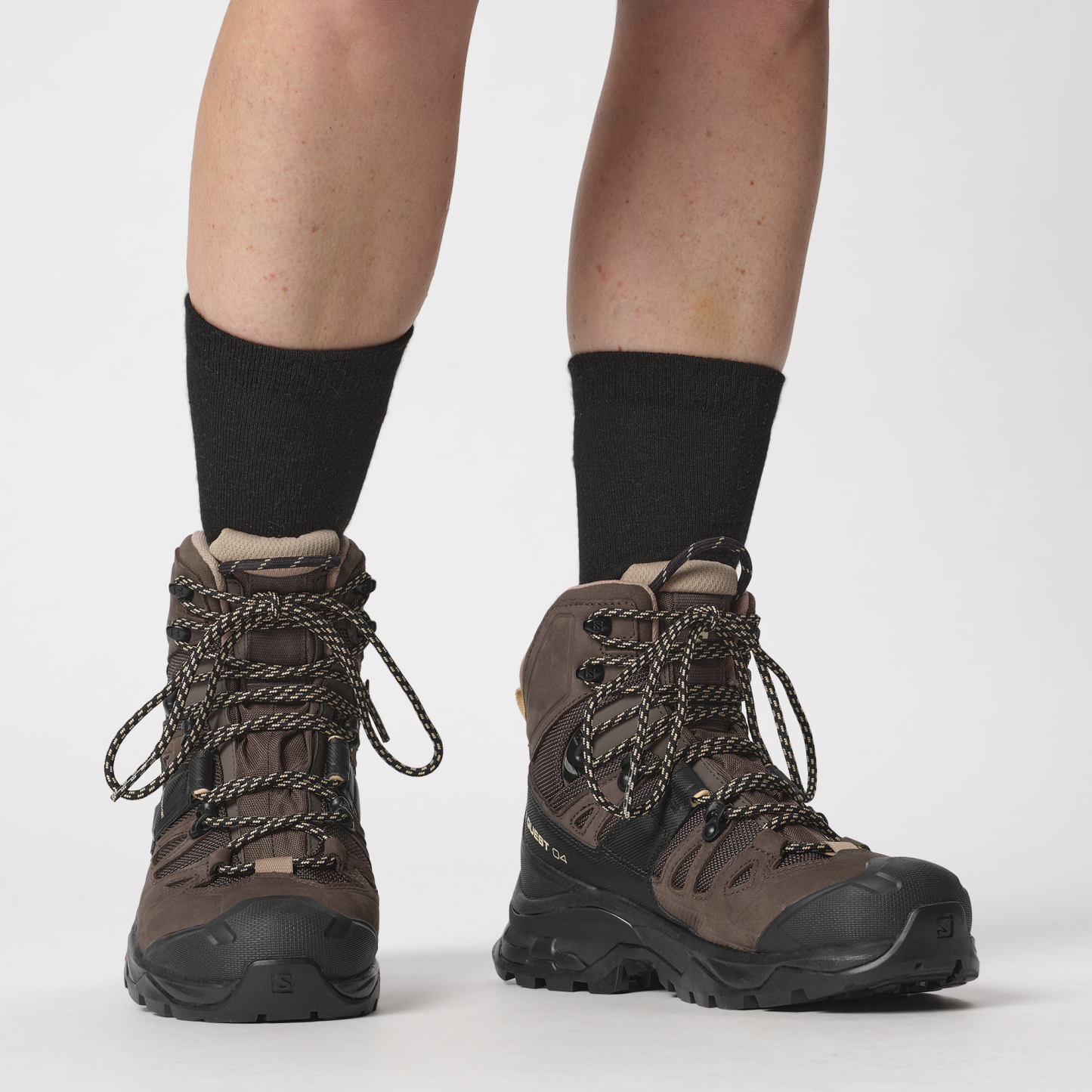 SALOMON SOCKS EVASION CREW 2-PACK BLACK/BLACK