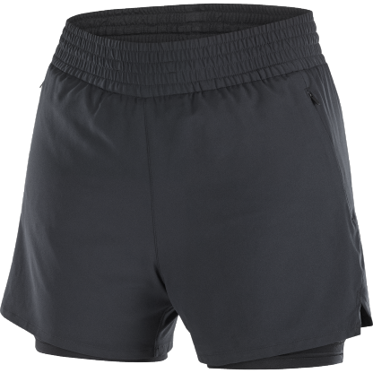 SALOMON WOMEN SHKout CORE 2IN1 SHTS 4 W DEEP BLACK