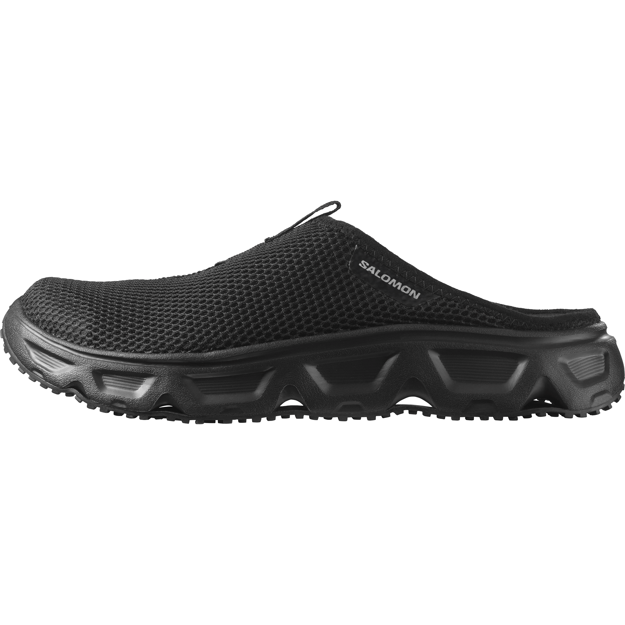 SALOMON MEN SHOES REELAX SLIDE 6.0 BLACK/BLACK/ALLOY