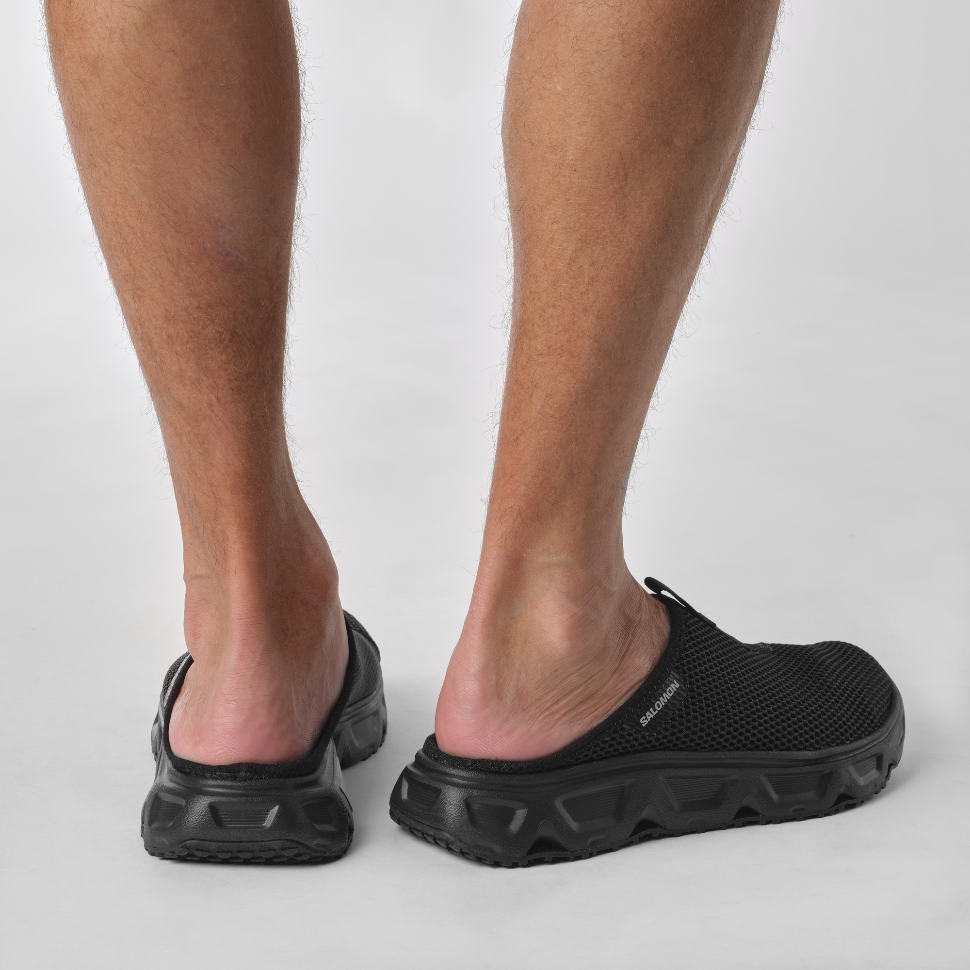 SALOMON MEN SHOES REELAX SLIDE 6.0 BLACK/BLACK/ALLOY