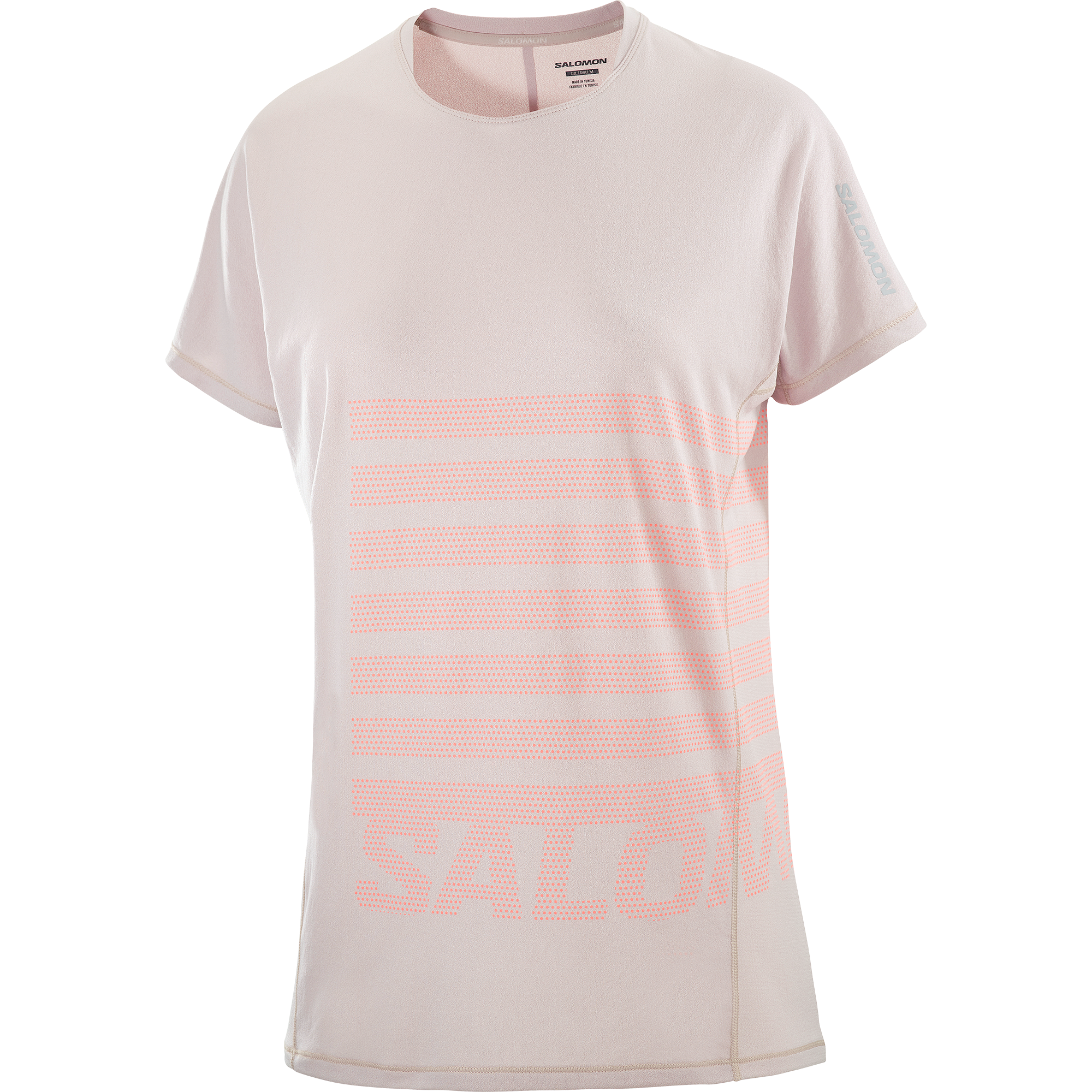 SALOMON WOMEN SENSE AERO SS TEE GFX W ETHEREA/NEON FLA