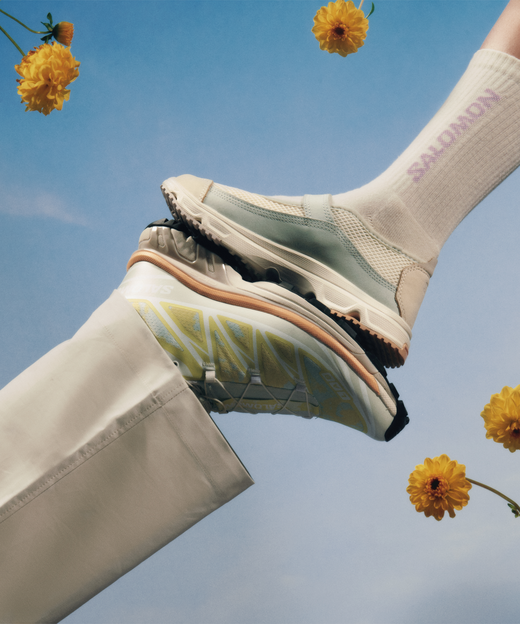 SALOMON SOCKS EVERYDAY CREW 3-PACK ICE