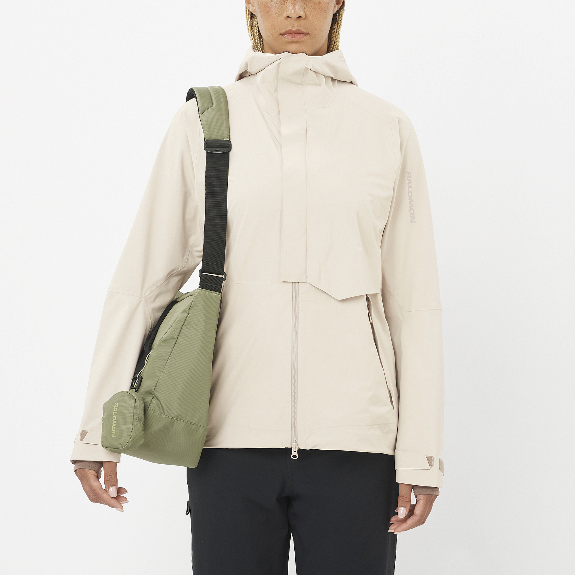 SALOMON WOMEN OUTERPATH PRO 2.5L JKT W SILVER CLOUD