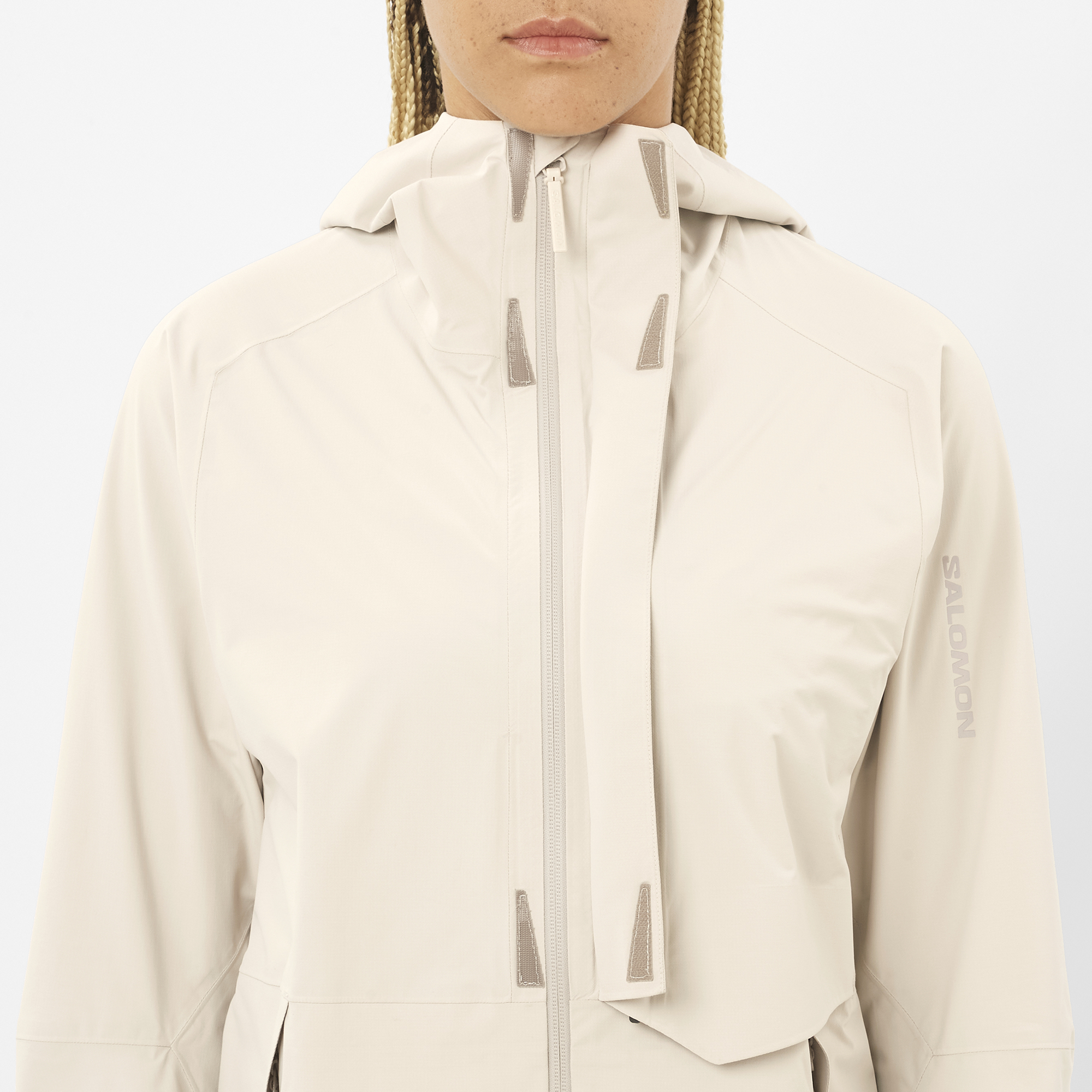 SALOMON WOMEN OUTERPATH PRO 2.5L JKT W SILVER CLOUD