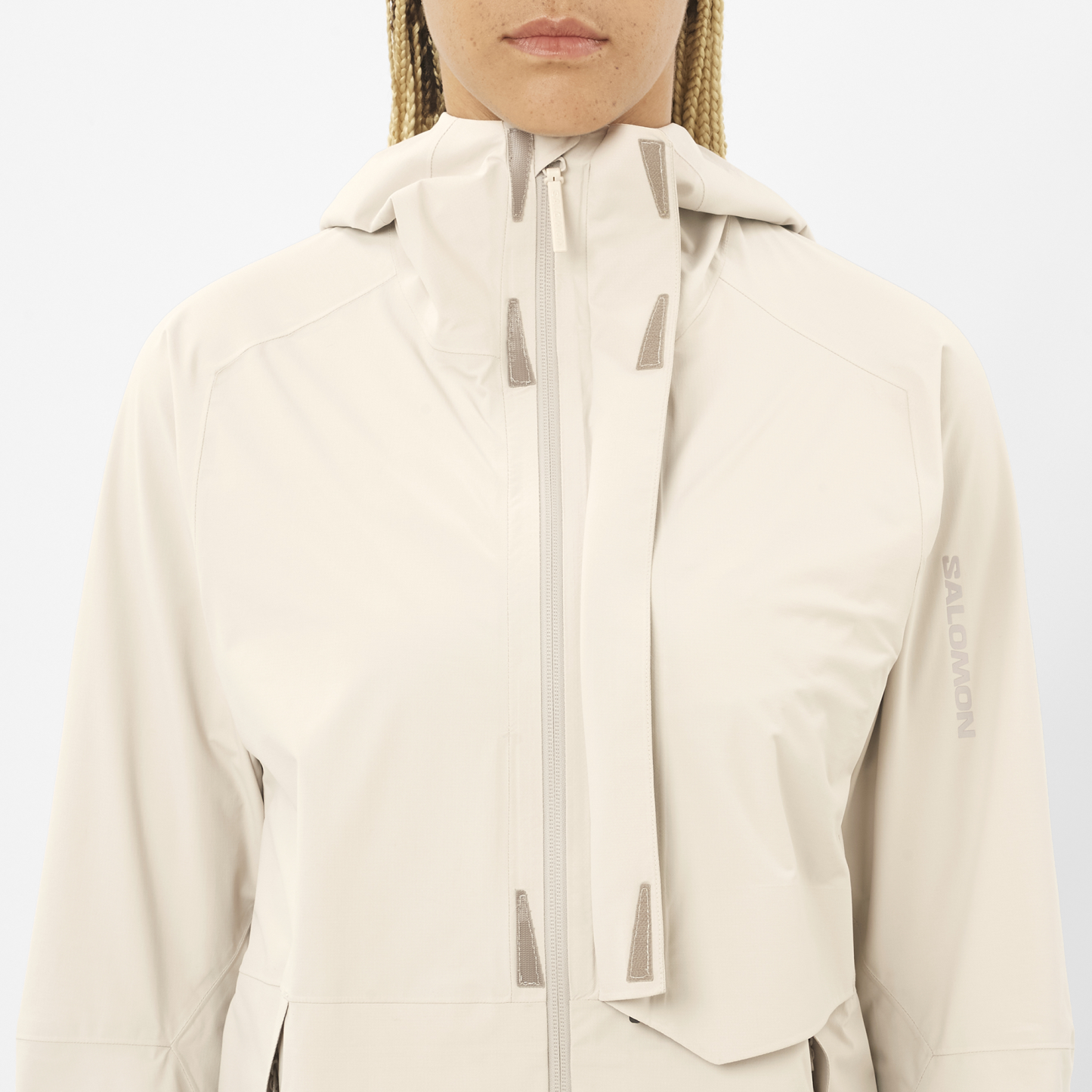 SALOMON WOMEN OUTERPATH PRO 2.5L JKT W SILVER CLOUD