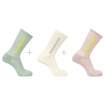 SALOMON SOCKS EVERYDAY CREW 3-PACK ICE