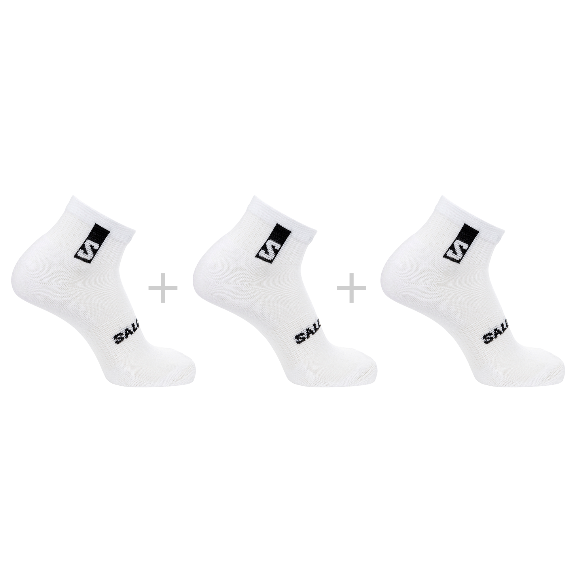SALOMON SOCKS EVERYDAY ANKLE 3-PACK WHITE/WHITE