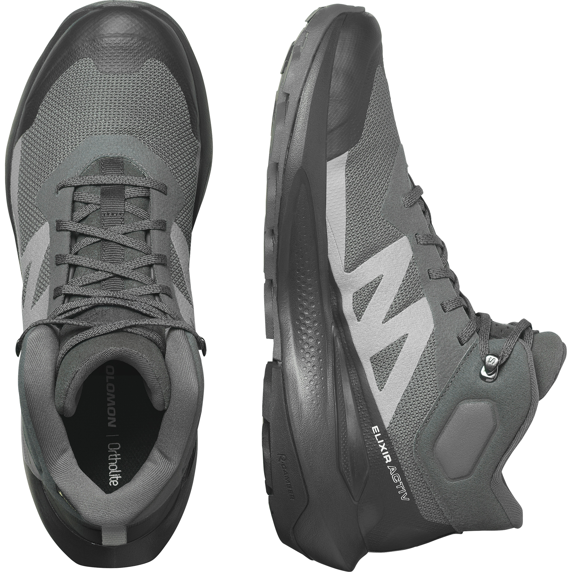 SALOMON MEN SHOES ELIXIR ACTIV MID GTX MGNT/PHANTM/S