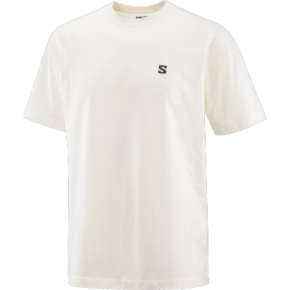 SALOMON MEN ROUND LOGO GRAPHIC WHISPER WHITE