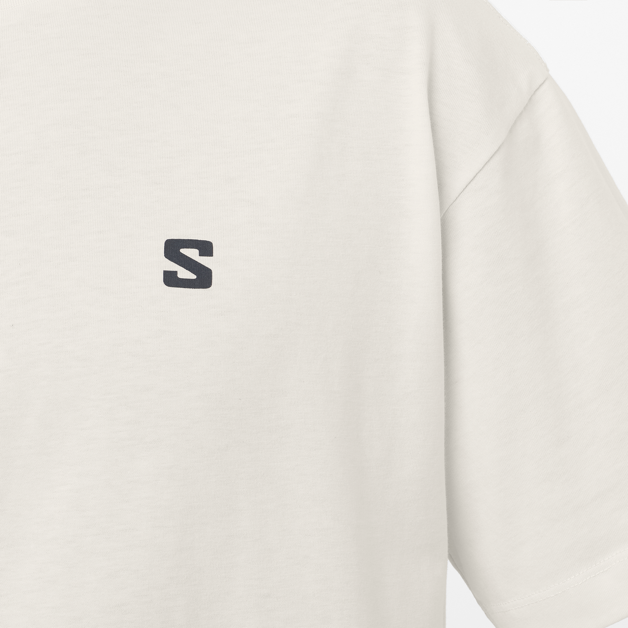 SALOMON MEN ROUND LOGO GRAPHIC WHISPER WHITE