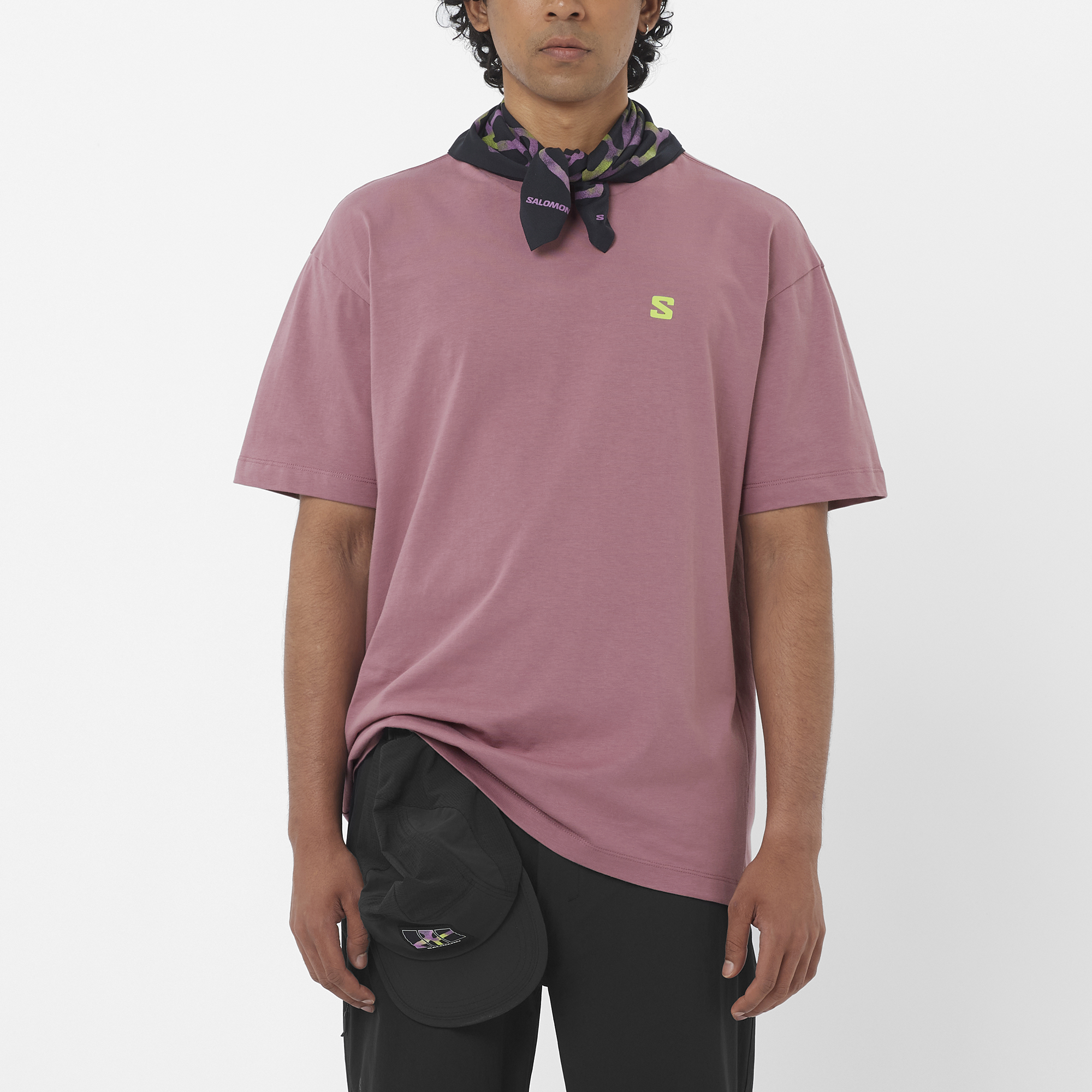 SALOMON MEN ROUND LOGO GRAPHIC DUSKY ORCHID