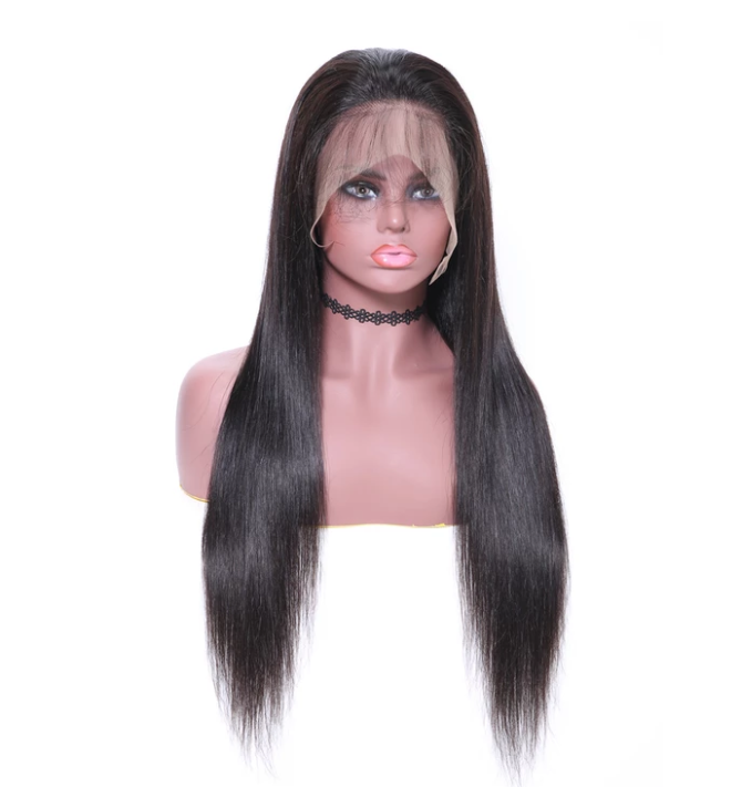 360 Lace Front Invisible Knot Wig Bleached Knots Pre Plucked Lace Front Human Hair Wig Peruvian