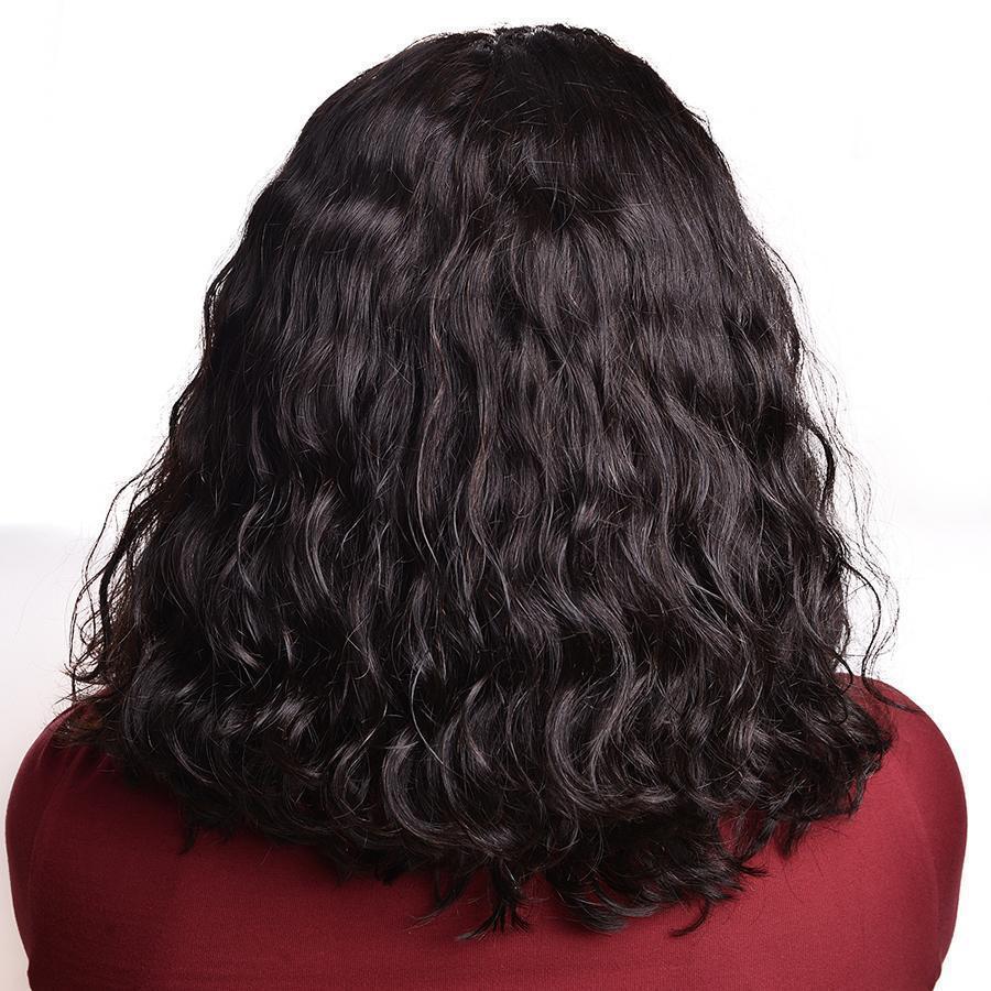 Bob Lace Front Wigs Pre Plucked Short Curly Human Hair Wigs