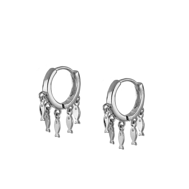 CANNER Real 925 Sterling Silver Hoop Earrings For Women Luxury Zircon Circle Round Earring Fashion Earings Jewelry pendientes