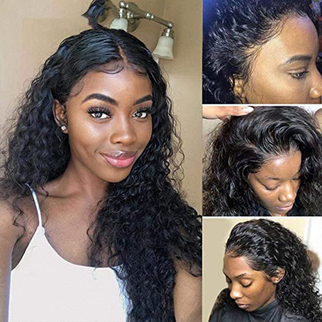 Brazilian 360 Lace  Wigs  Hair Lace Curls Wigs Lady Wig