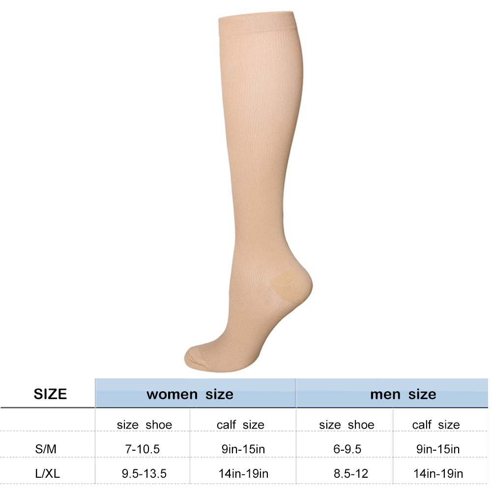 Outdoor Cycling Compression Socks Nylon Medical Nursing Stockings Specializes Running Fast-drying Breathable Adult Sports Socks