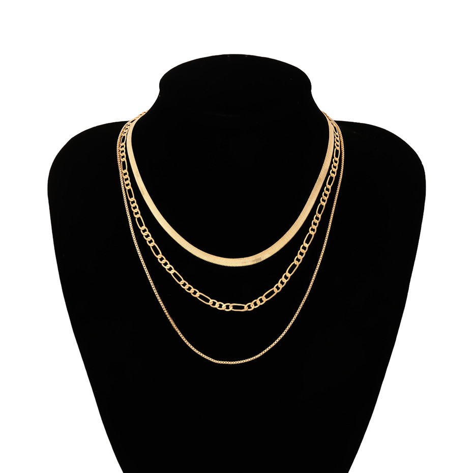 Vintage  Multi Layered Tassel Pendant Choker Necklace Collar 2020 Gothic Punk Snake Link Chain Necklace Women New Year Jewelry