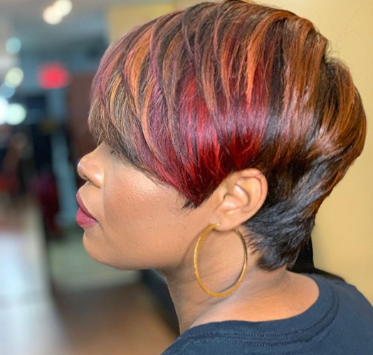 African American Super Short Straight Wig for Black Women
