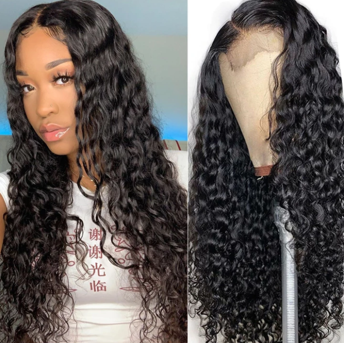 360 Lace Front Human Hair Wig With Baby Hair Wavy Brazilian Hair