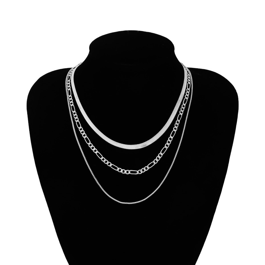 Vintage  Multi Layered Tassel Pendant Choker Necklace Collar 2020 Gothic Punk Snake Link Chain Necklace Women New Year Jewelry