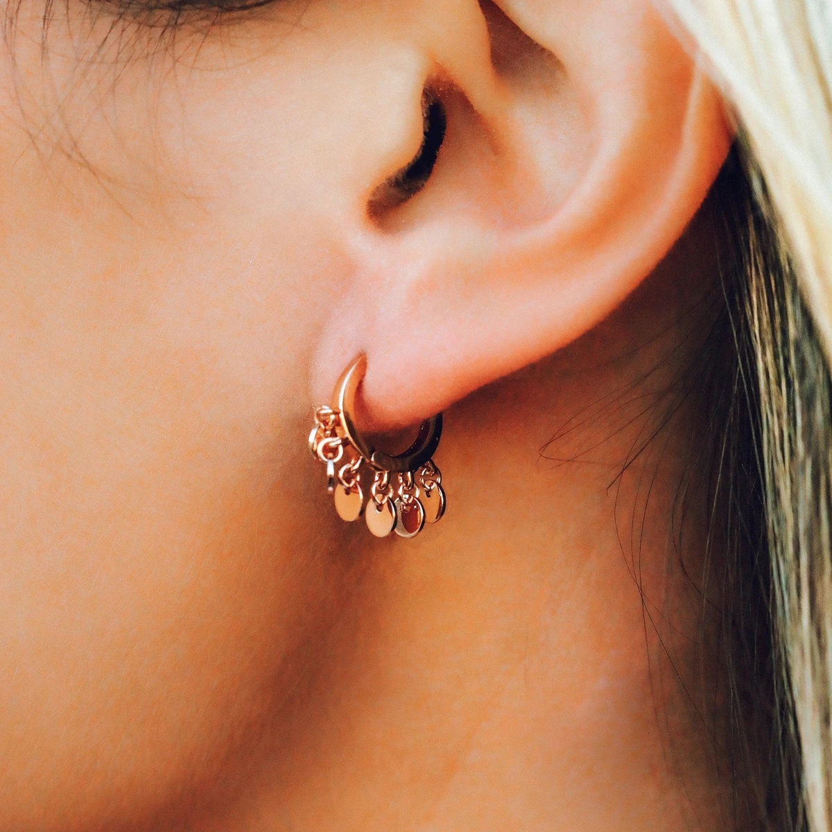 CANNER Real 925 Sterling Silver Hoop Earrings For Women Luxury Zircon Circle Round Earring Fashion Earings Jewelry pendientes