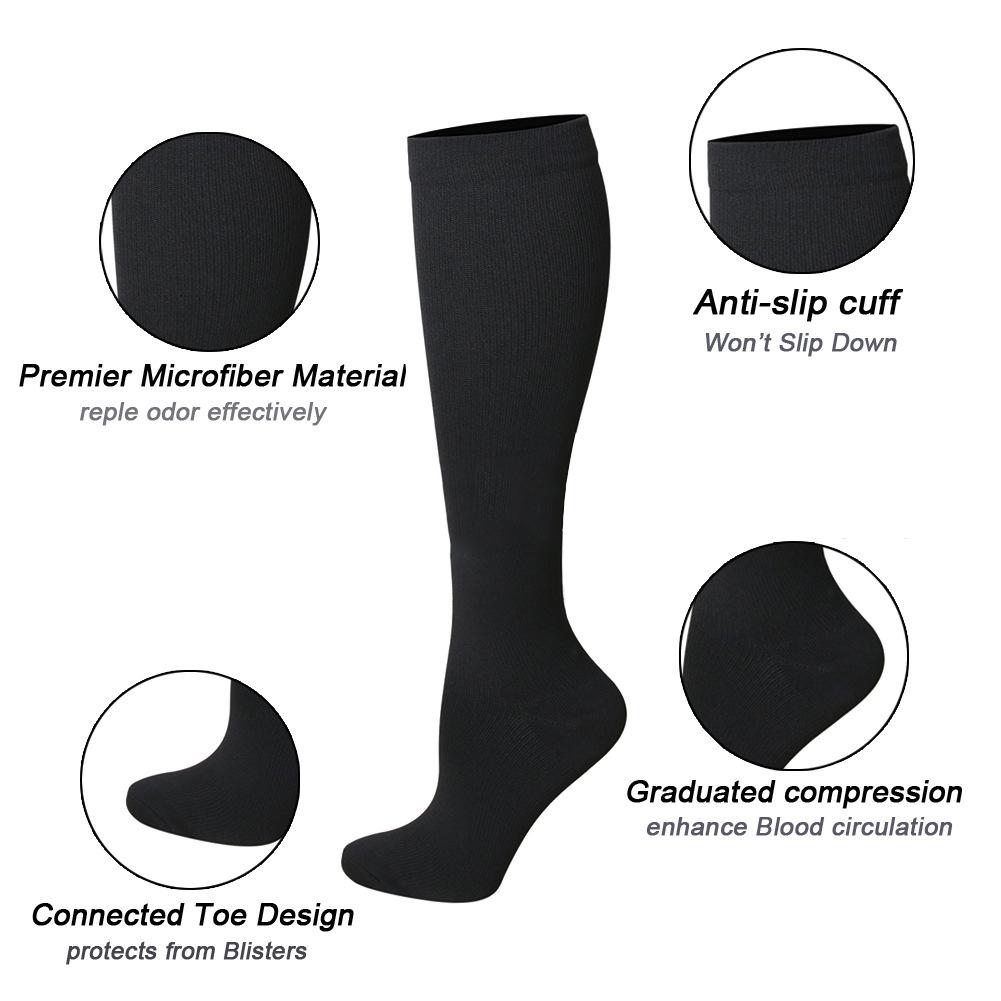 Outdoor Cycling Compression Socks Nylon Medical Nursing Stockings Specializes Running Fast-drying Breathable Adult Sports Socks