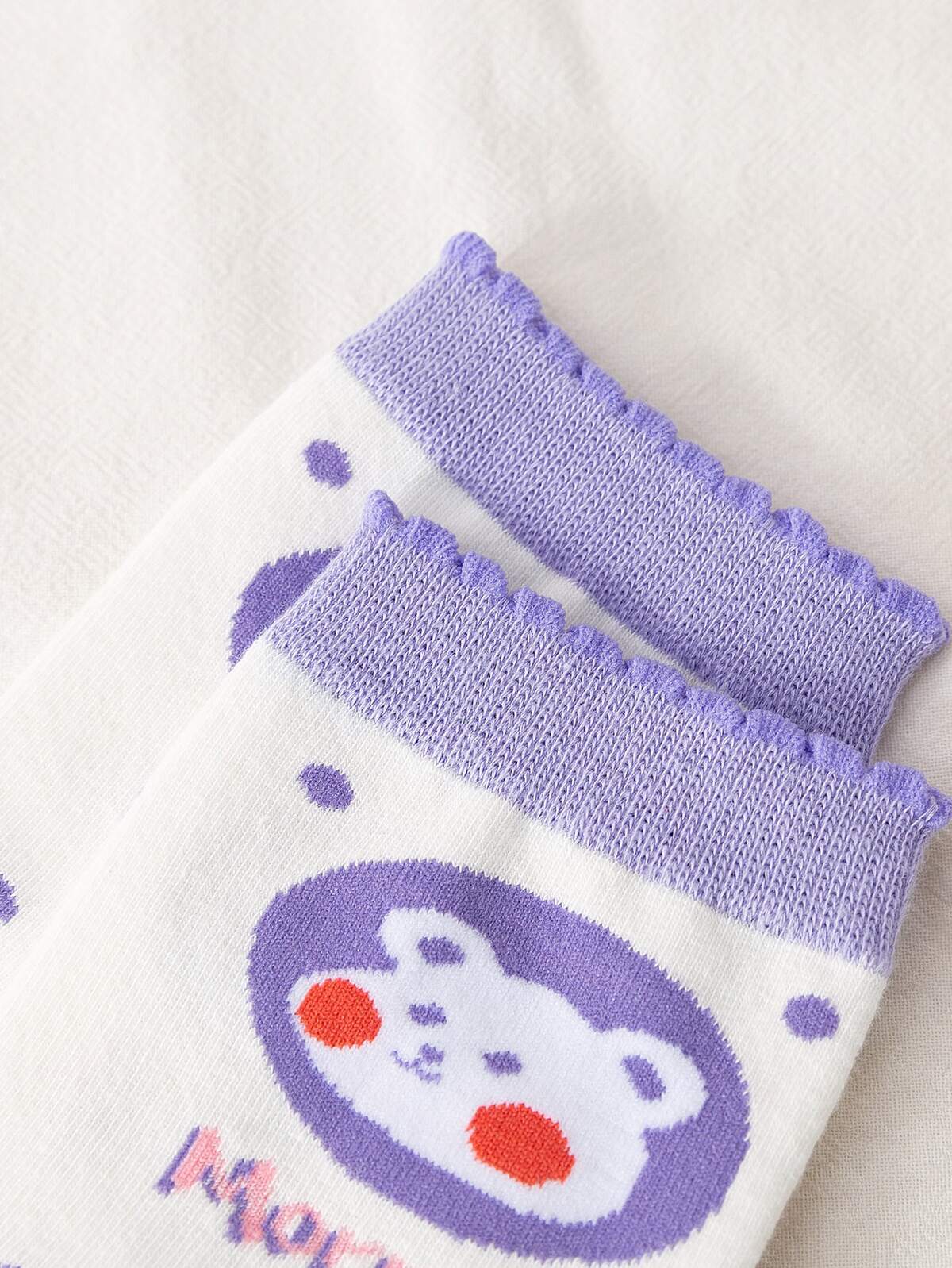 5pairs Cartoon Pattern Socks