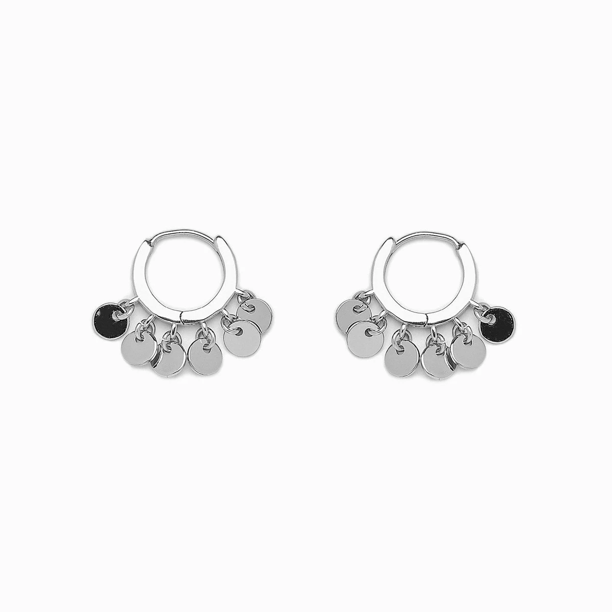 CANNER Real 925 Sterling Silver Hoop Earrings For Women Luxury Zircon Circle Round Earring Fashion Earings Jewelry pendientes