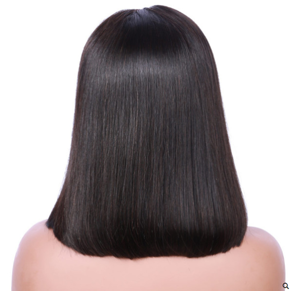 360 Lace Frontal Human Hair Wigs Straight Bob  Pre-Plucked hairline