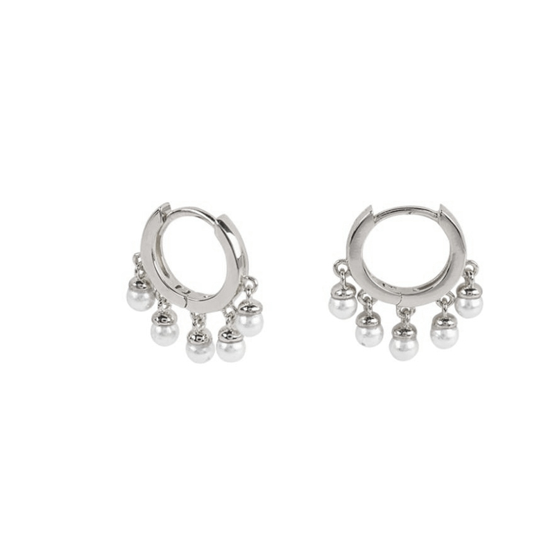 CANNER Real 925 Sterling Silver Hoop Earrings For Women Luxury Zircon Circle Round Earring Fashion Earings Jewelry pendientes