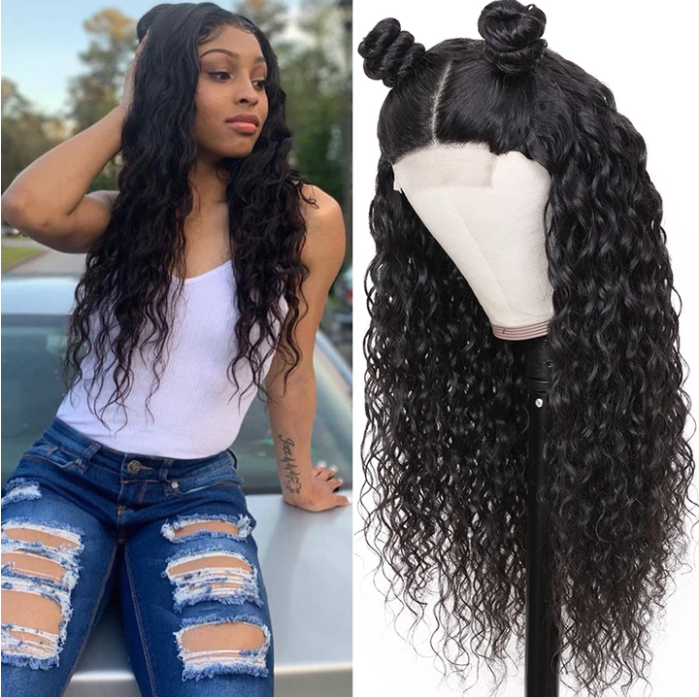 360 Lace Front Human Hair Wig With Baby Hair Wavy Brazilian Hair