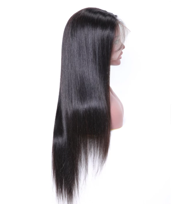 360 Lace Front Invisible Knot Wig Bleached Knots Pre Plucked Lace Front Human Hair Wig Peruvian