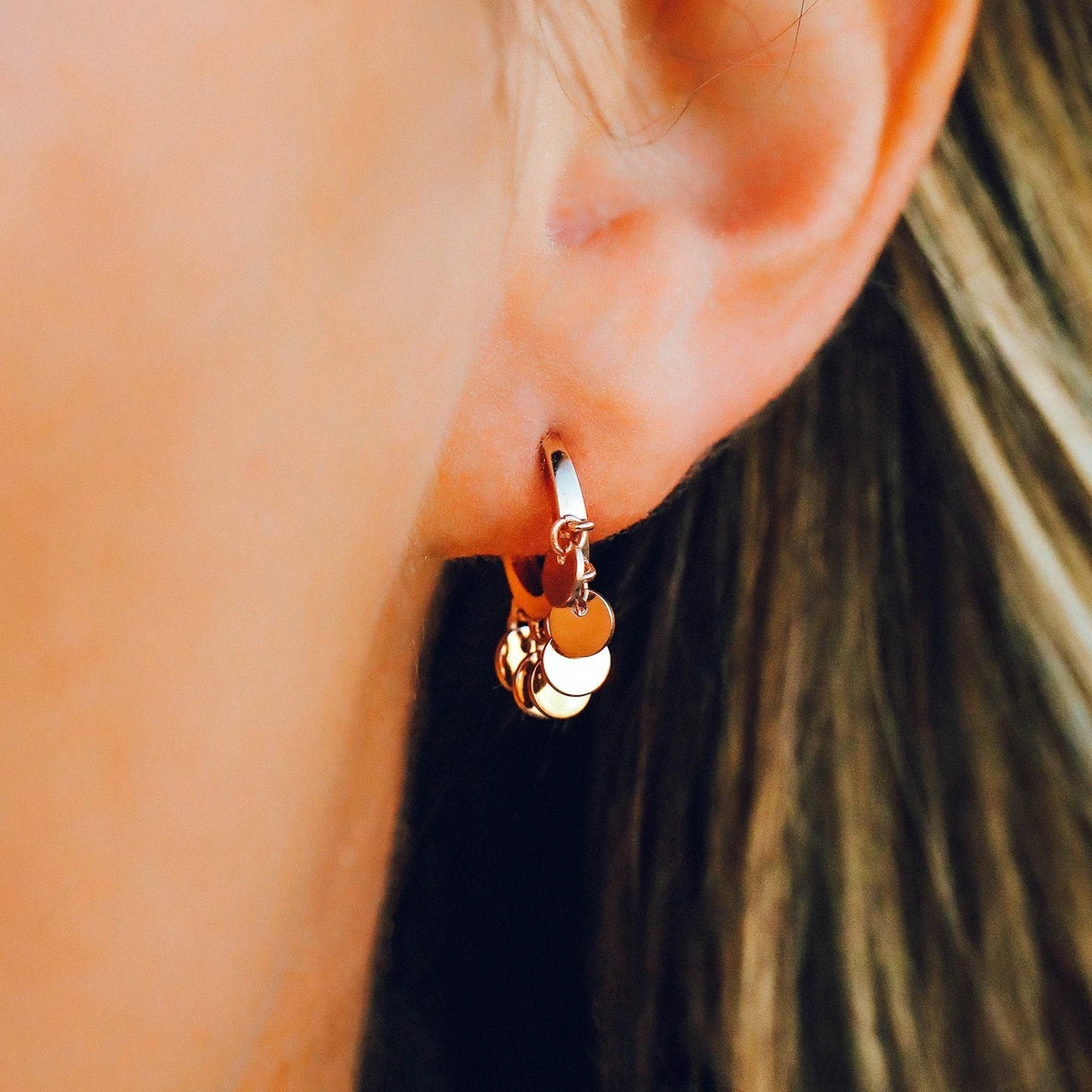 CANNER Real 925 Sterling Silver Hoop Earrings For Women Luxury Zircon Circle Round Earring Fashion Earings Jewelry pendientes