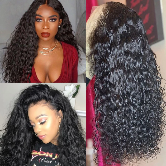 360 Lace Front Human Hair Wig With Baby Hair Wavy Brazilian Hair