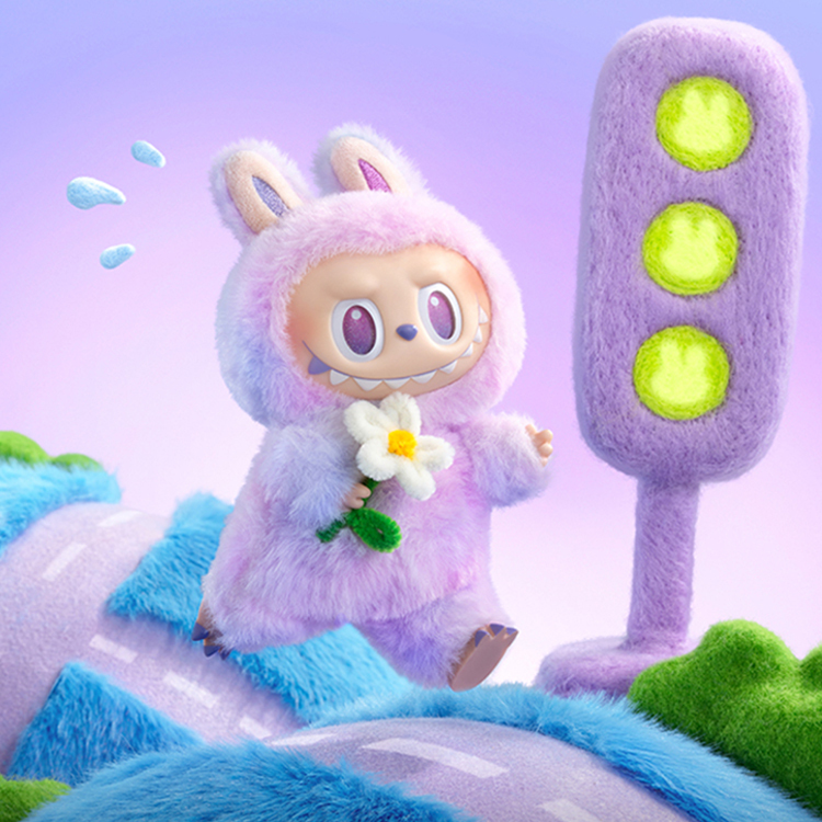 馬卡龍搪膠毛絨