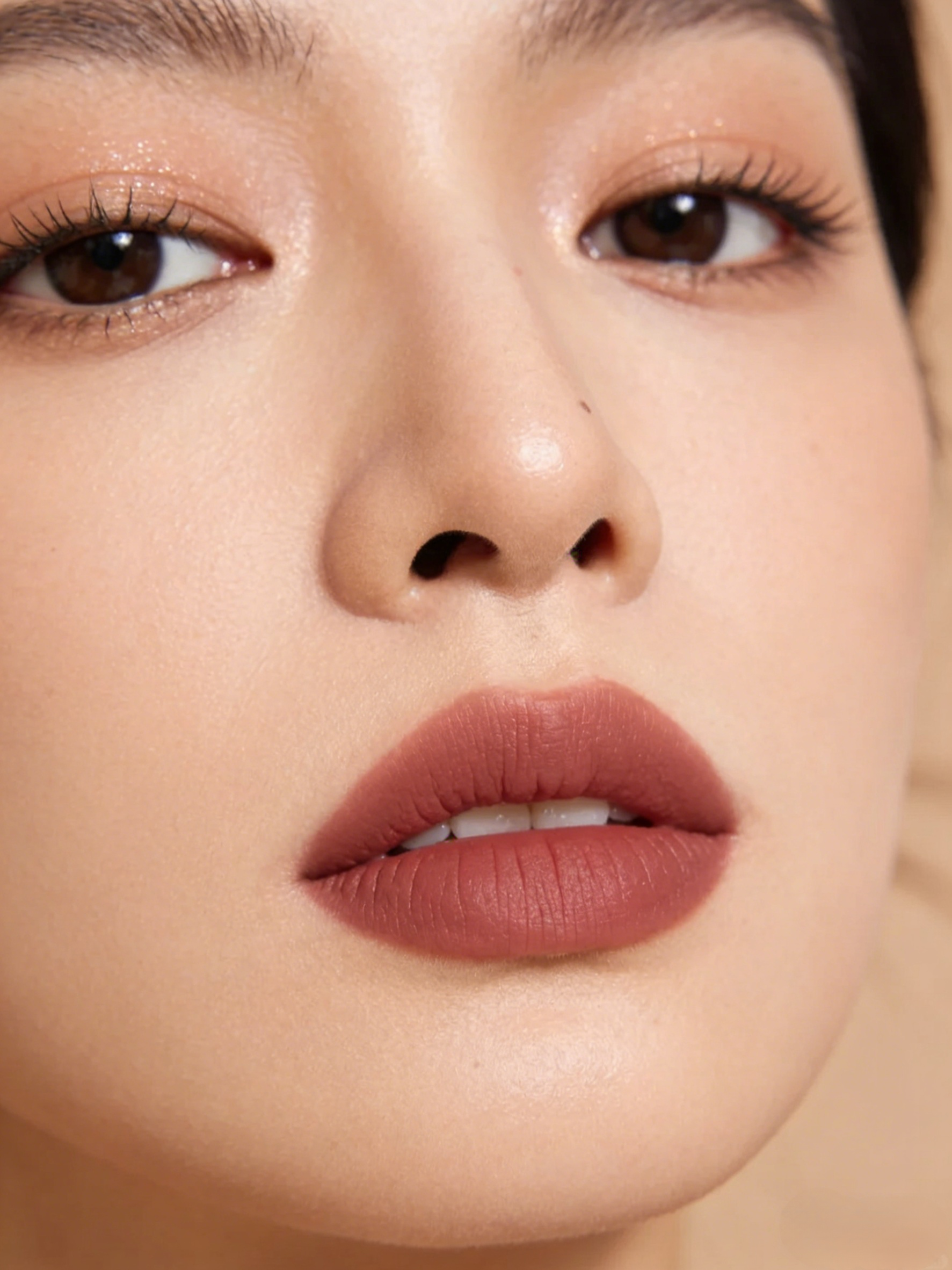 Lazy eyeshadow stick three colors one touch matte earth color concealer light makeup three in one wa